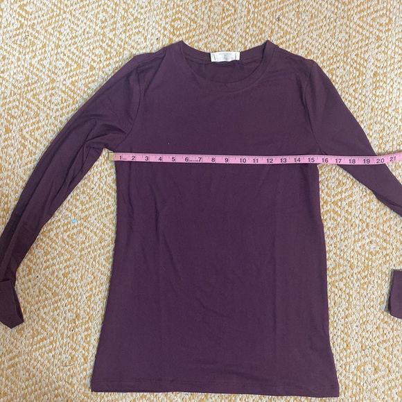 Plum Purple Round Neck Long Sleeve Top and Leggings 2 Piece Set - Medium - Picture 5 of 7